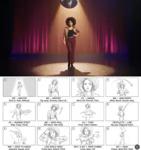 Waacking / Disco Funk — Full Video Prompt & Storyboard