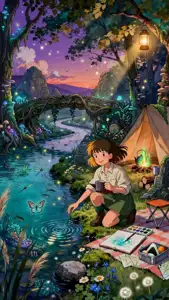 Japanese hand-painted anime-inspired animation