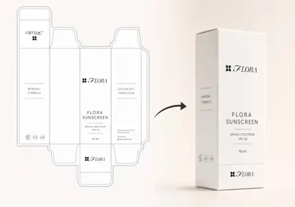 Dieline to 3D Package