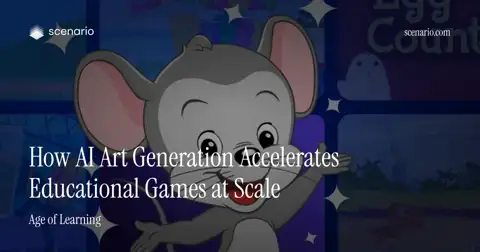 How AI Art Accelerates Educational Games at Age of Learning